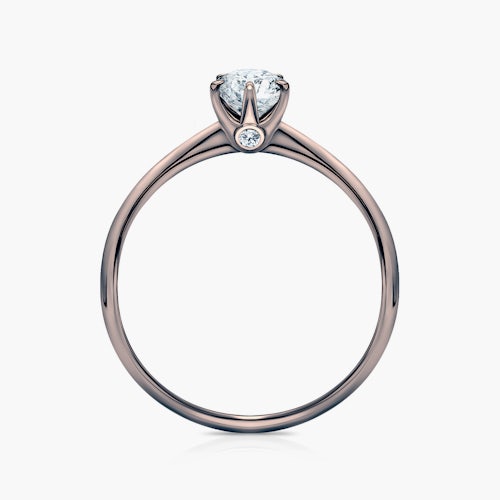 Pierścionek zaręczynowy The Journey: czarne złoto, diament